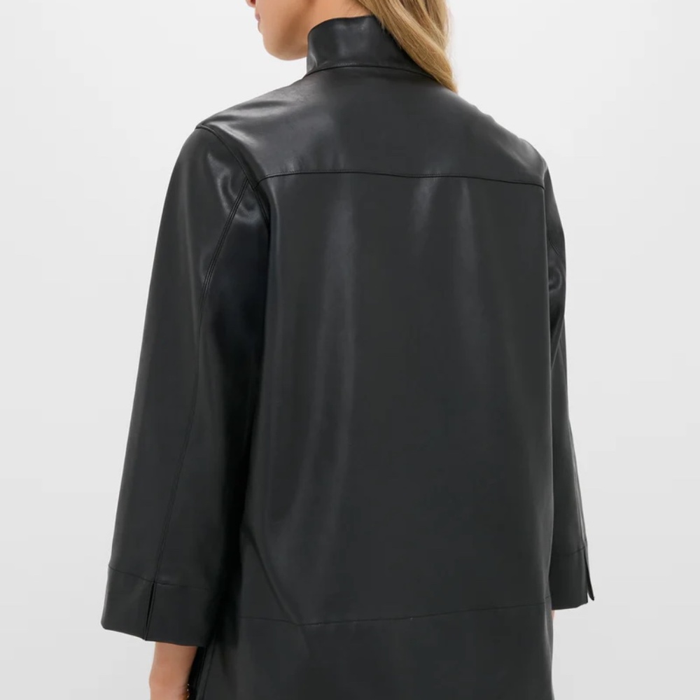 Tuckernuck Black Leather Margot Top- NWT - Picture 4 of 6